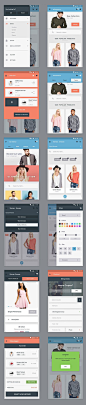 Free UI kit for android App with google's material design // lepix.org: