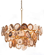 Agate Sliced 15-Light Chandelier