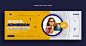Kids school admission social media post web banner flyer and facebook cover photo design template