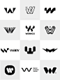 简约品质感logo设计分享|第21期字母W