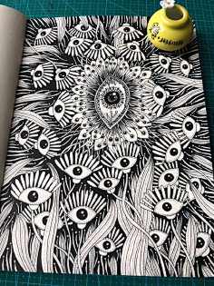 平面构成黑白装饰画