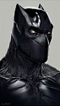 Black Panther Designs for Captain America Civil War, Jerad Marantz : Got to do a few passes on Black Panther over at Marvel.