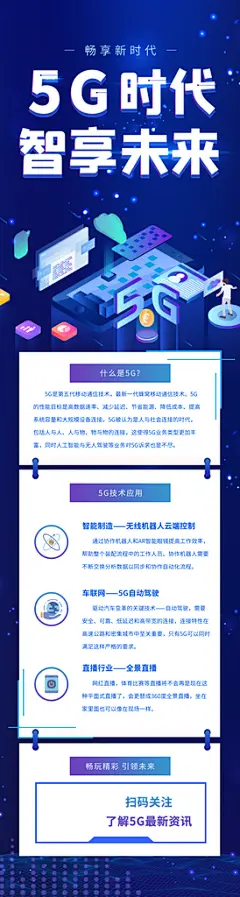蓝色互联网科技风区块链峰会活动长图海报