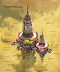 Space Age Venus - Cloud city - Forge of Empires, Gustav Nordgren : These are a couple of concepts that I did for Forge of Empires Venus Outpost.
The concepts that are not here are made by my good colleage Manuel Vormwald, Check out his stuff here:https://