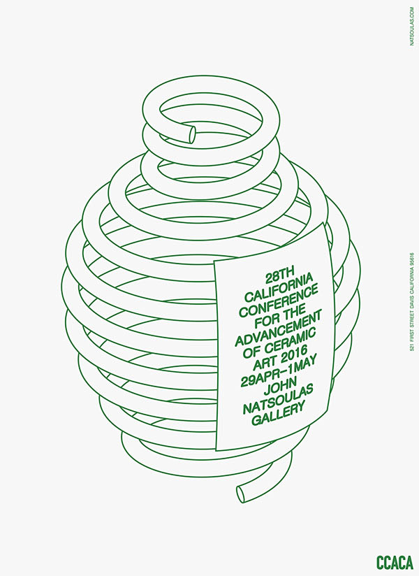 CCACA美国加州陶瓷艺术活动创意海报设...