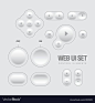 Light Web UI Elements Design Royalty Free Vector Image , #Sponsored, #UI, #Elements, #Light, #Web #AD