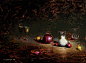 Night Convoy by David Cheifetz Oil ~ 9 x 12