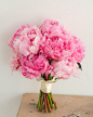 all peony sarah pink bridal bouquet, by floral  magic