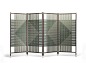 Plot: A Series of Playful Room Dividers by GamFratesi for Poltrona Frau : Woven with leather in vibrant colors, Plot room dividers by GamFratesi for Poltrona Frau are artful and functional for styling any space.