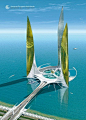 City in the Ocean in Abu Dhabi [UAE] by Jacques Rougerie Architect. <a class="text-meta meta-link" rel="nofollow" href="<a class="text-meta meta-link" rel="nofollow" href="http://www.rougerie.com/ind