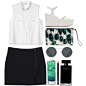 A fashion look from August 2013 featuring Monki blouses, Monki skirts and Zara sandals. Browse and shop related looks.