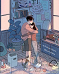  【韩国画师Myeong-Minho情侣插画作品】
