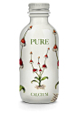 Pure - Health Products手绘植物的健康产品包装