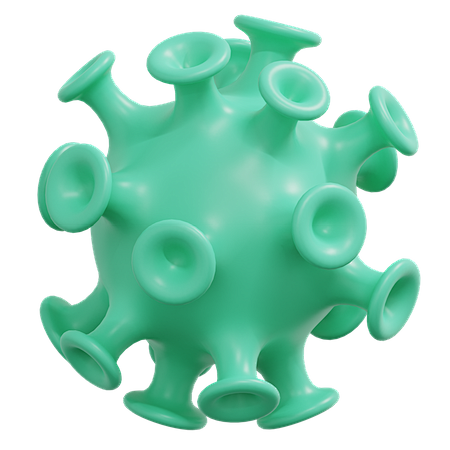 病毒 3D 图标