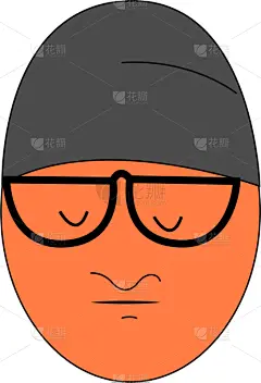 男人,小丑眼镜,巨大的,白色背景,分离着色,男孩,人,概念,担心,设计