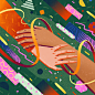 Socialmedia ILLUSTRATION  Drawing  artwork design Social media post color shapes digital illustration Procreate