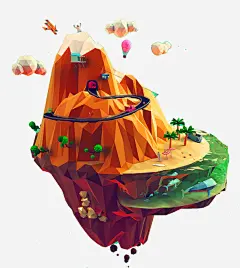 漂浮的小岛高清素材 4D PNG图形 PNG装饰 卡通 立体 装饰 免抠png 设计图片 免费下载