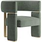 Armchair Margaret By Fendi Casa - 3D Model for VRay, Corona