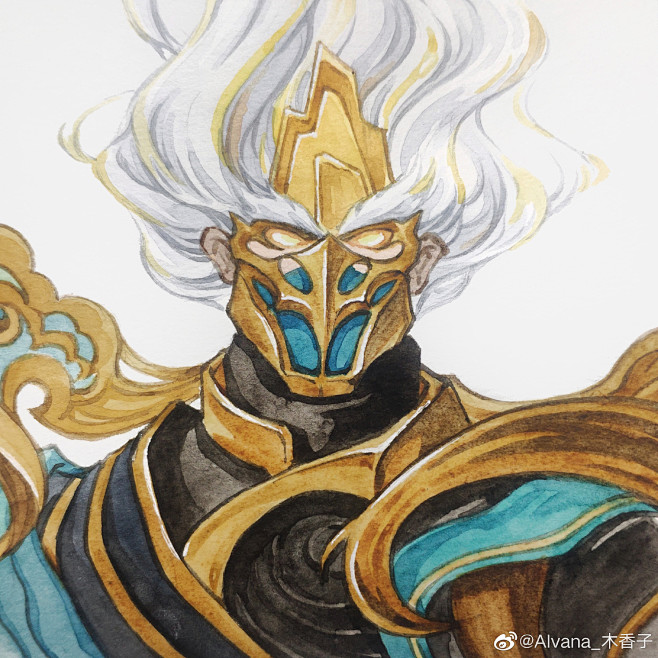 王者荣耀头像手绘五岳