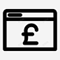 英镑银行开始开放图标 英镑银行 著名图标加粗 icon 标识 标志 UI图标 设计图片 免费下载 页面网页 平面电商 创意素材