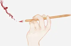 手绘毛笔插画矢量图免抠素材_新图网 https://ixintu.com 免抠毛笔插画 手绘 插画 毛笔 水墨 矢量图