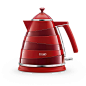 De'Longhi Avvolta 1.7L Kettle Red KBA3001.W in kettles at Lakeland