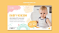 Baby fashion banner template