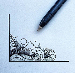 呦哟采集到黑白画