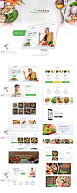 绿色简洁农业农产品生鲜蔬菜水果美食类电商网站界面PSD模版S29-淘宝网