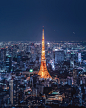 东京塔#建筑#夜景#日本#东京