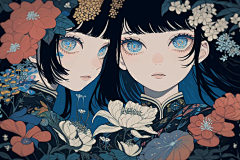云木潦采集到女孩