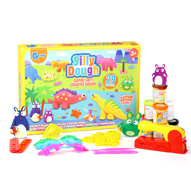 GWIZ儿童彩泥模具工具套装幼儿园DIY...