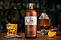 Crafter's Copper Distilled Gin : The brief was to showcase and celebrate the unusual and unique characteristics of this new warming aromatic dark gin. The bottle colour was carefully matched to a combination of the amber coloured gin liquid and the copper