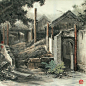 姜开选画家《北京胡同 挥之不去的岁月沦桑》