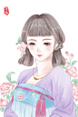 花如你，你如画。_涂鸦王国 原创绘画平台 www.poocg.com