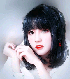 森晓机采集到女频手绘(未扣)