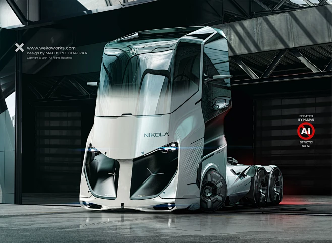 Truck design transportation automotive Render-花瓣网