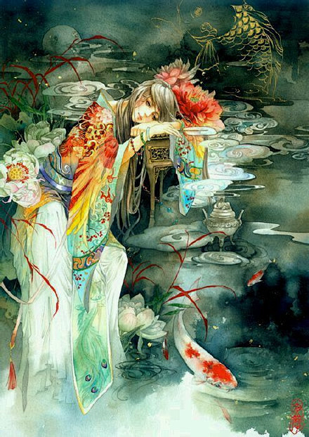 古风图片-汉服图片 【古风图片】故人喝尽...