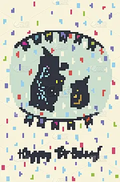 小熊和刺猬的生日贺卡。