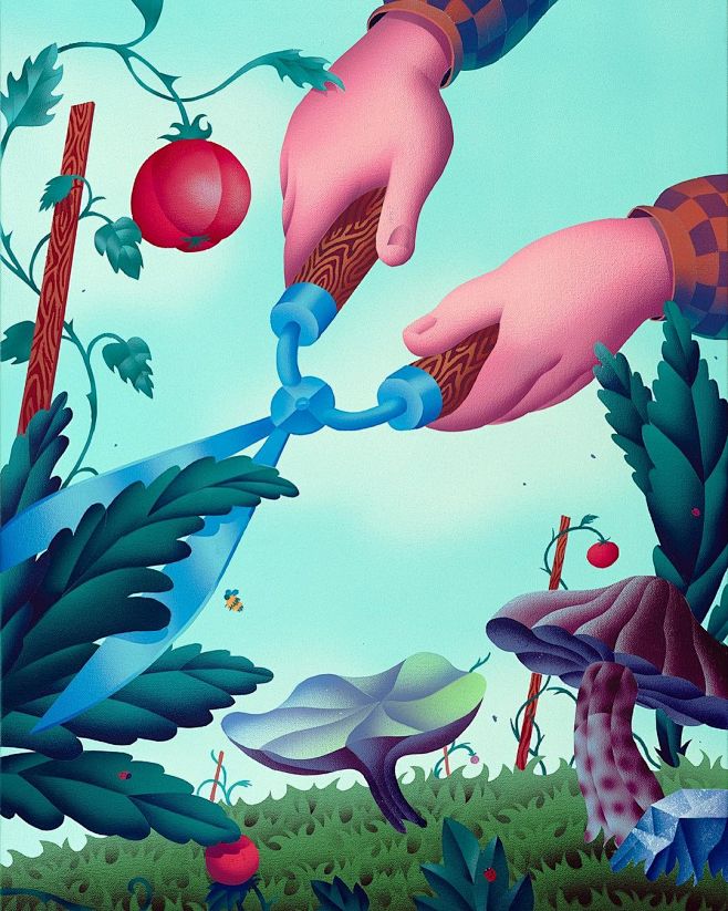 迷人！12张奇幻肌理插画作品