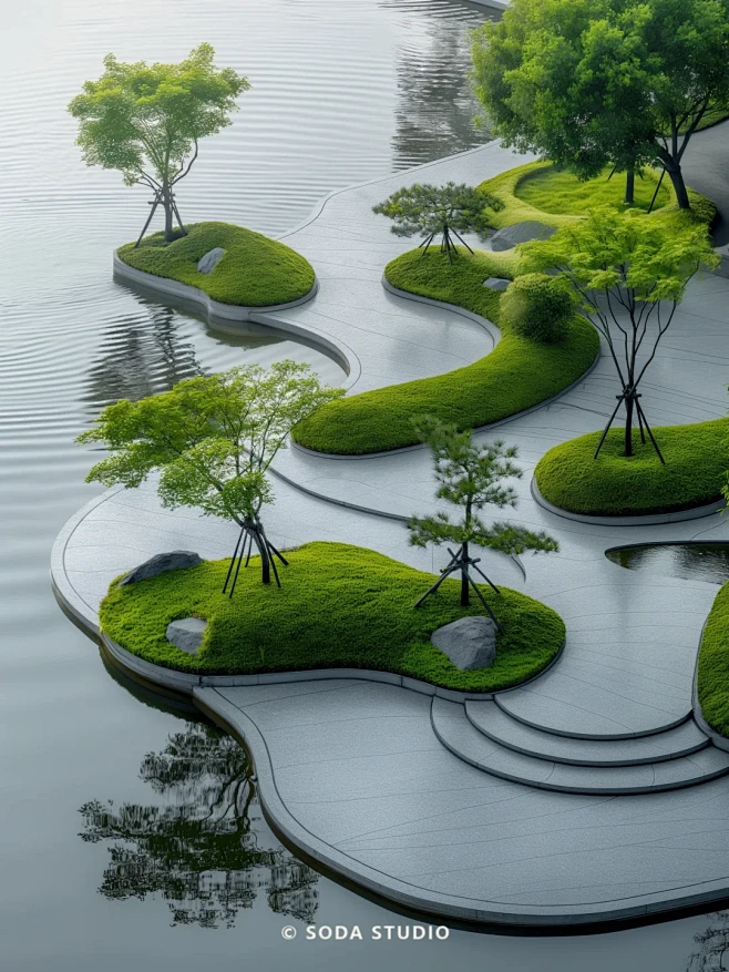流动的水岸 | 滨水景观设计 - 小红书