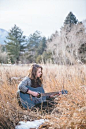 Senior pictures with guitar