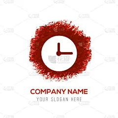 钟,圆形,红色,水彩画,计算机图标,24,怀表,护腕,阴影,复古