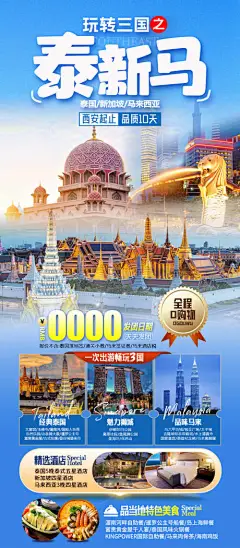 泰新马旅游海报-设计素材-shejisc.cn