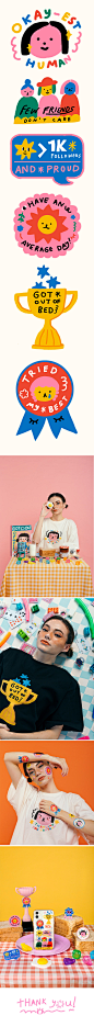 comic cute cute sticker ILLUSTRATION  liunic Lookbook Procreate sticker tshirt wearable art