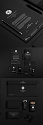 Black Stationery Mock-up