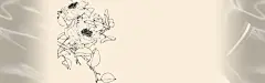 手绘背景海报高清素材 1920X600像素 山茶花 淘宝首页全屏轮播海报图片 简约大气 细节图片 背景 设计图片 免费下载