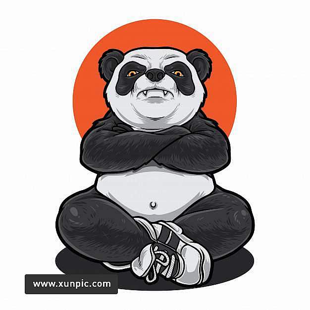 熊猫暴徒 插图插画 