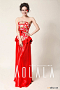 AOLALA原创特色中国红礼服 - 中国服装设计网 - 服饰资讯 珠宝设计 面料花型设计 名师名模介绍