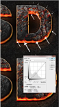 PS教程：打造一个岩浆特效字体